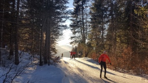 Idyllische Langlauf route