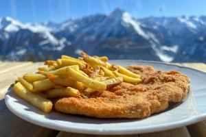 De bekende Schnitsel met friet/patat